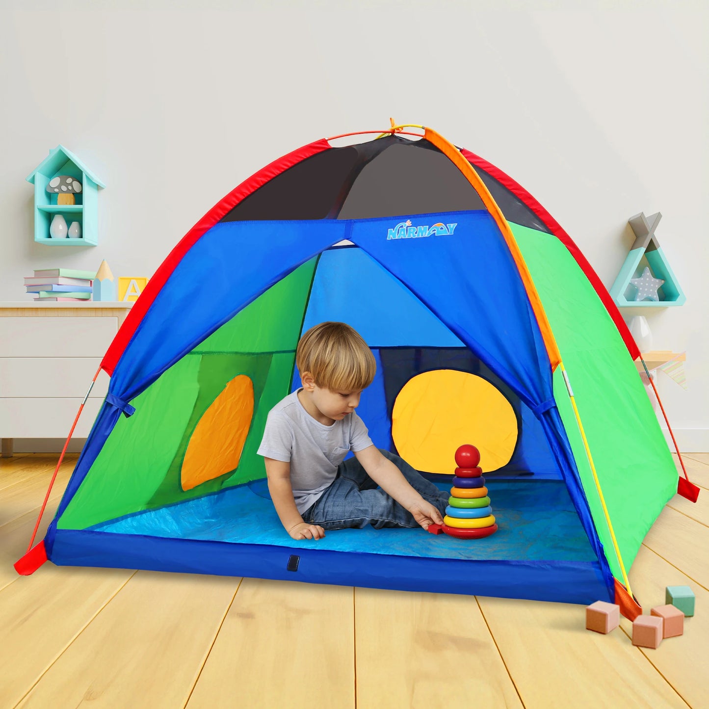 Kids Play Tent Easy Fun Dome Tent for Children Indoor/Outdoor Fun - X' Gift