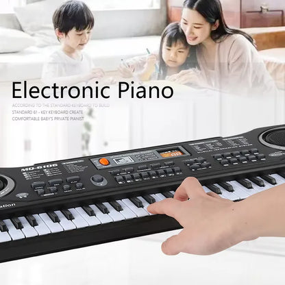 61-key Children's Electronic Piano Keyboard Portable Educational Toy Musical Instrument Organ With Mike Children's Beginner Gift