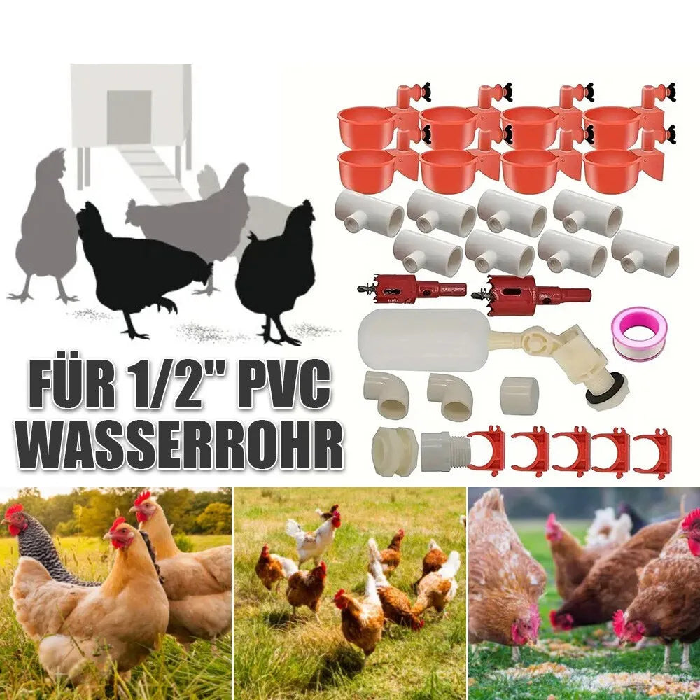 Chicken Drinker Poultry Automatic Waterer Pigeon Small Chick Feeding Bowl Chicken Coop Water Dispenser