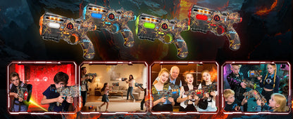 VATOS Team Battle Game Christmas Gift Infrared Laser Tag Guns Set Toy Rechargeable 2.4GHz Sync Machine Gun For Kids Boys Outdoor