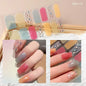 1PC Gel Nail Sticker Patch Slider Flower Gradient Color Back Glue Full Cover Waterproof Gel Nail Sticker UV Lamp Curing Manicur
