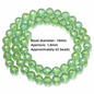 6/8/10mm Sizes Faceted Glass Beads Pink Blue Plating Clear Crystal Earth Beads 96-faceted Faceted Cut Style Jewelry Making Beads