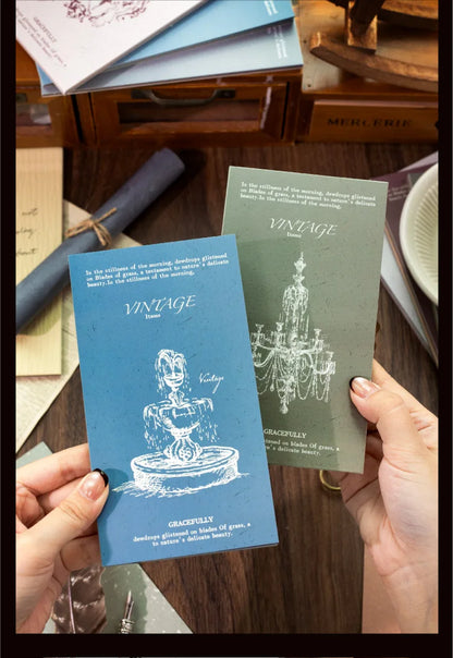 30pcs/lot Memo Pads Material Paper The Barren Dream Junk Journal diary Scrapbooking Cards Background Decoration Paper