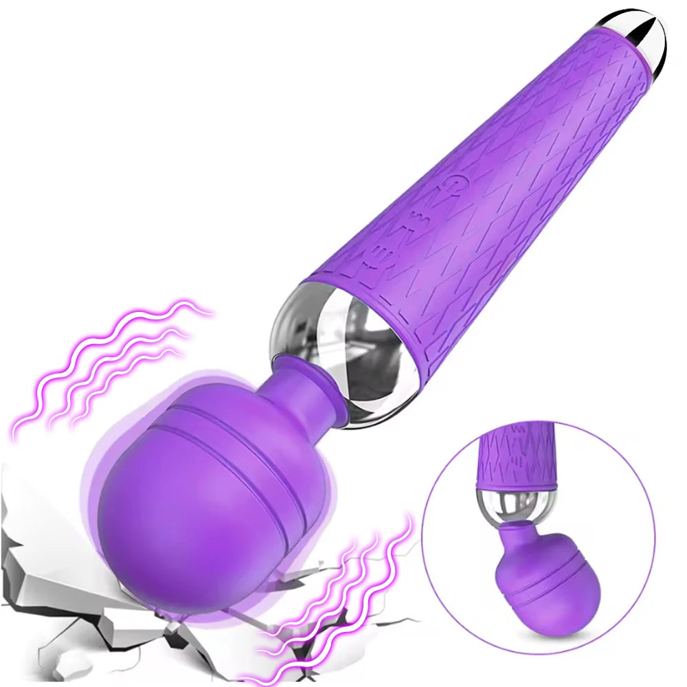 20 Vibration modes and 8 Speeds of body massager, Handheld Deep Tissue muscle massager, Adult Products for Women's Masturbation