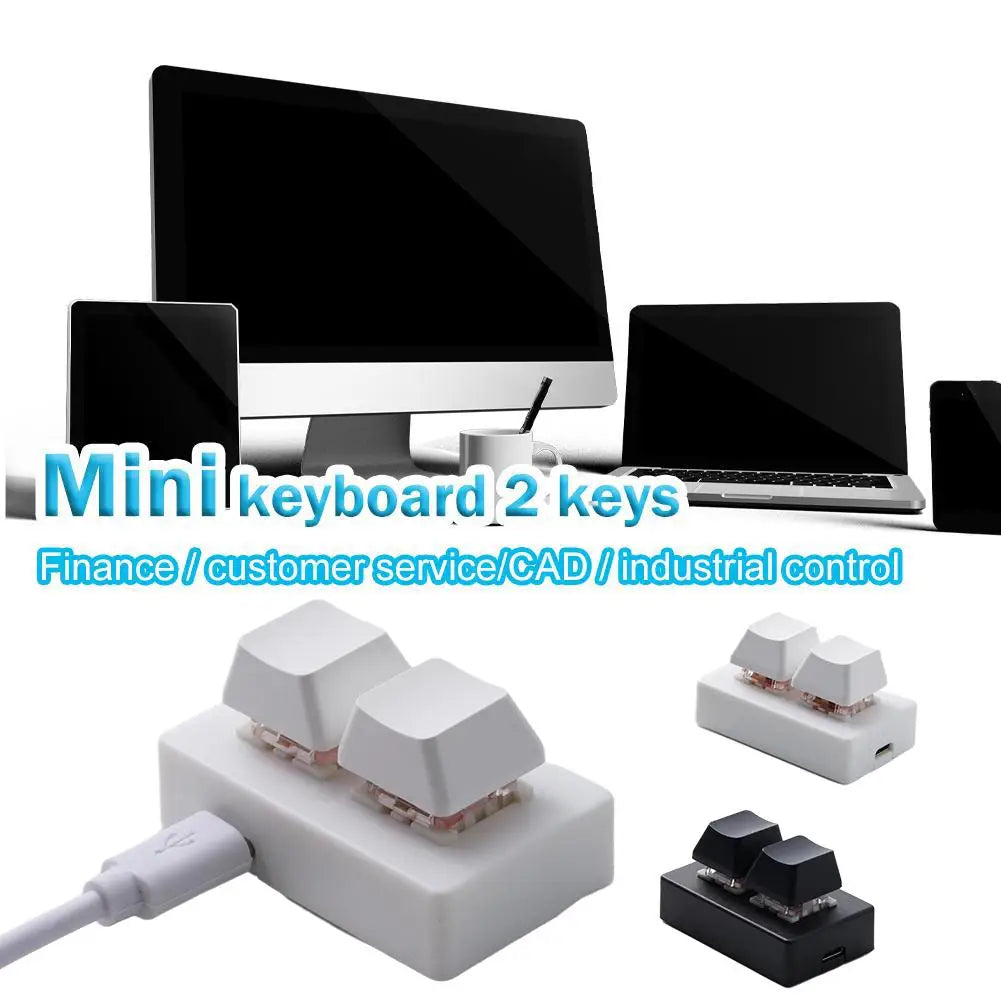 2-key Shortcut Keyboard Copy And Paste USB Custom Programmable Macro Mechanical Keyboard Hot Key Mouse