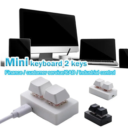2-key Shortcut Keyboard Copy And Paste USB Custom Programmable Macro Mechanical Keyboard Hot Key Mouse