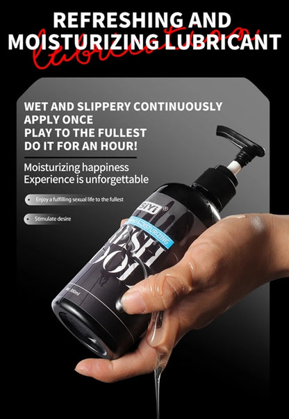 300ml Silicone-Based Lube with Press Pump,  Stringy Anal Lubricant Suitable for Sex Toys Ideal for Toys and Couples