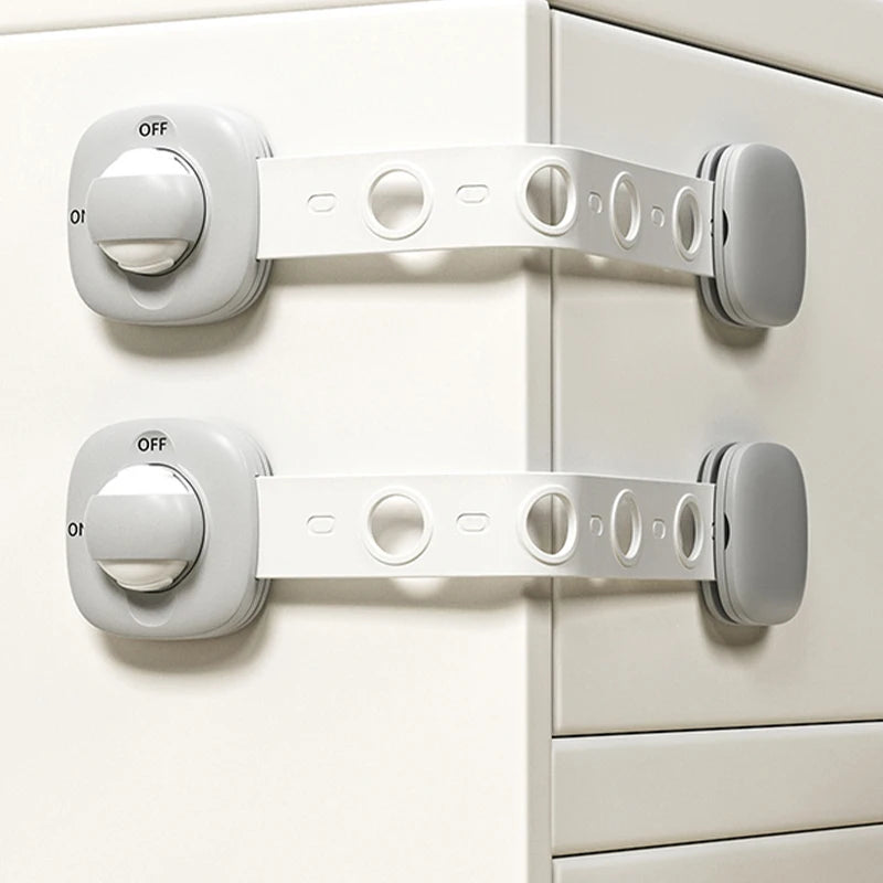 Baby Safety Lock Drawer Child Safety Cabinet Locks Adhesive Cabinet For Drawer Door Latches Baby Safe Straps Child Door Security