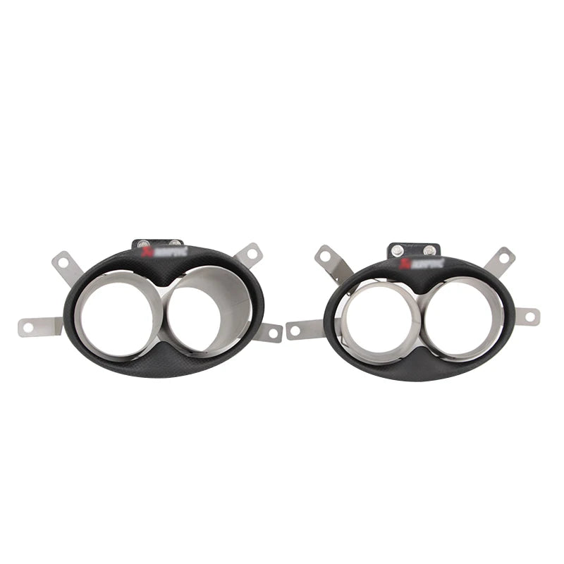 2 Teile/Los Kohle Faser Auspuffspitze für Audi A3 A4 A5 A6 A7 RS3 RS4 RS5 RS6 RS7 Schall Dämpfer Spitze Endrohr Auspuff Anlage