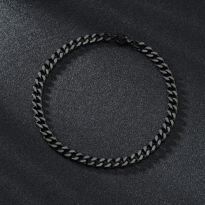 3.5-7MM Stainless Steel Chain Bracelets For Men Women Punk Curb Cuban Link Chain Bangle Fashion Party Never Fade Jewelry