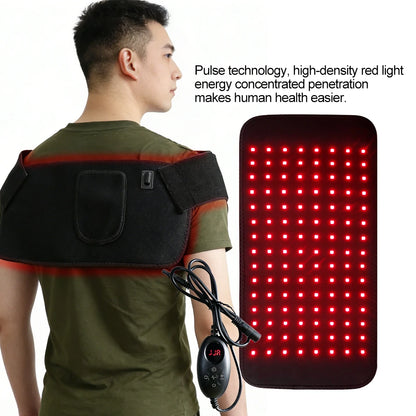 LED Red Light Massage Belt 120 LEDs Back And Waist Pain Relief Relax Belt Muscle Pain Relief 660nm 850nm Body Care Belt