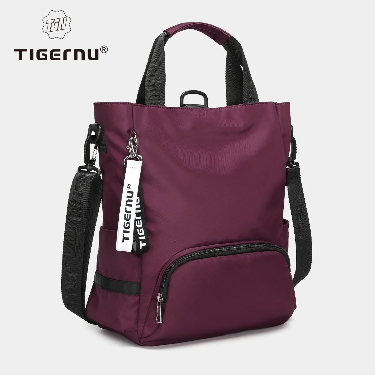 Tigernu New 3 In1 Tote Bag With Zipper For Women Casual School Backpacks Fashion Female Shoulder Bag Light Weight Girls Handbags
