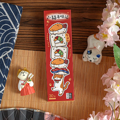 30 Sheets/Set Cute Cat Bookmark for Reading Creative Cat-Shaped Paper Bookmarks Decorative Paper Cards Stationery Gift