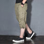 MRMT 2026 Brand Mens Capri Pants with Multiple Pockets Cargo Pants Casual Middle-aged Men Shorts Pant for Male Man Cropped Pants