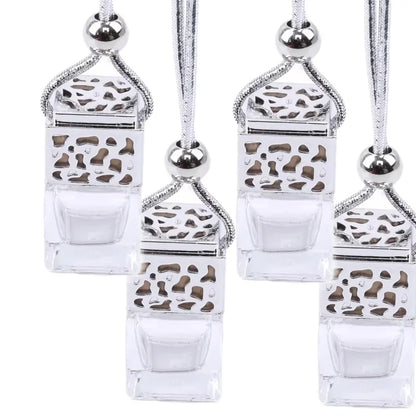 Air Freshener Ornament Perfume Bottle Pendant Essential Oils Auto Car Perfume Bottle Hanging Glass Bottle Car-styling