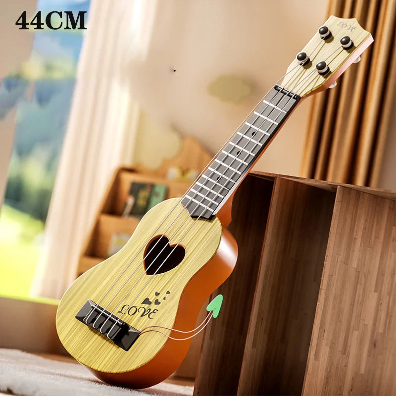 Children Ukulele Musical Toys 4 Strings Small Guitar Montessori Education Instruments Music Toy Learning 3 To 6 Years Boys Gift