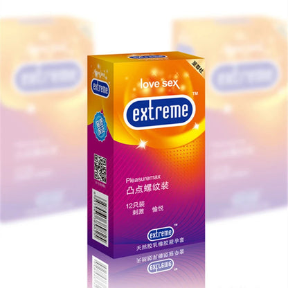12PCS Men's Condoms Sex Toys lubricante Penis Sleeve Sex Products Vaginal Stimulation Ultra Thin Spike Condoms Adult Supplies