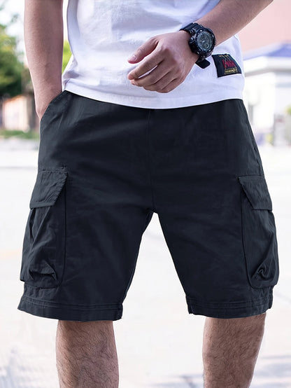 Men's plus Size Casual Work Shorts Trendy Comfortable 4XL-9XL Loose Fit Utility Pants for Big And Tall Men