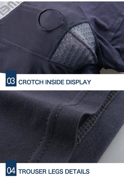 Bullet separate underwear Men's ventilated summer dry underpants Ice silk bag ice healthy boxers