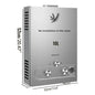 SIHAO 6L/8L/10L/12L/16L/18L LPG Water Heater, On-Demand Instant Hot Water System for Propane & Butane Gas, Tankless Home Use Boiler