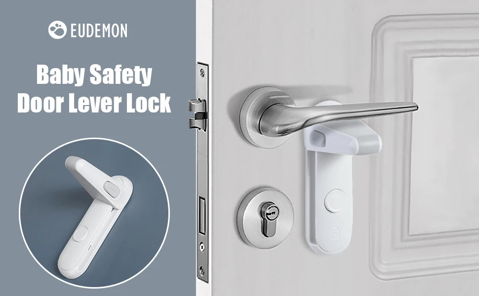 Dropshipping 1PC Door Lever Lock, Baby Proofing Door Handle Lock,Childproofing Door Knob Lock Easy to Install and Use