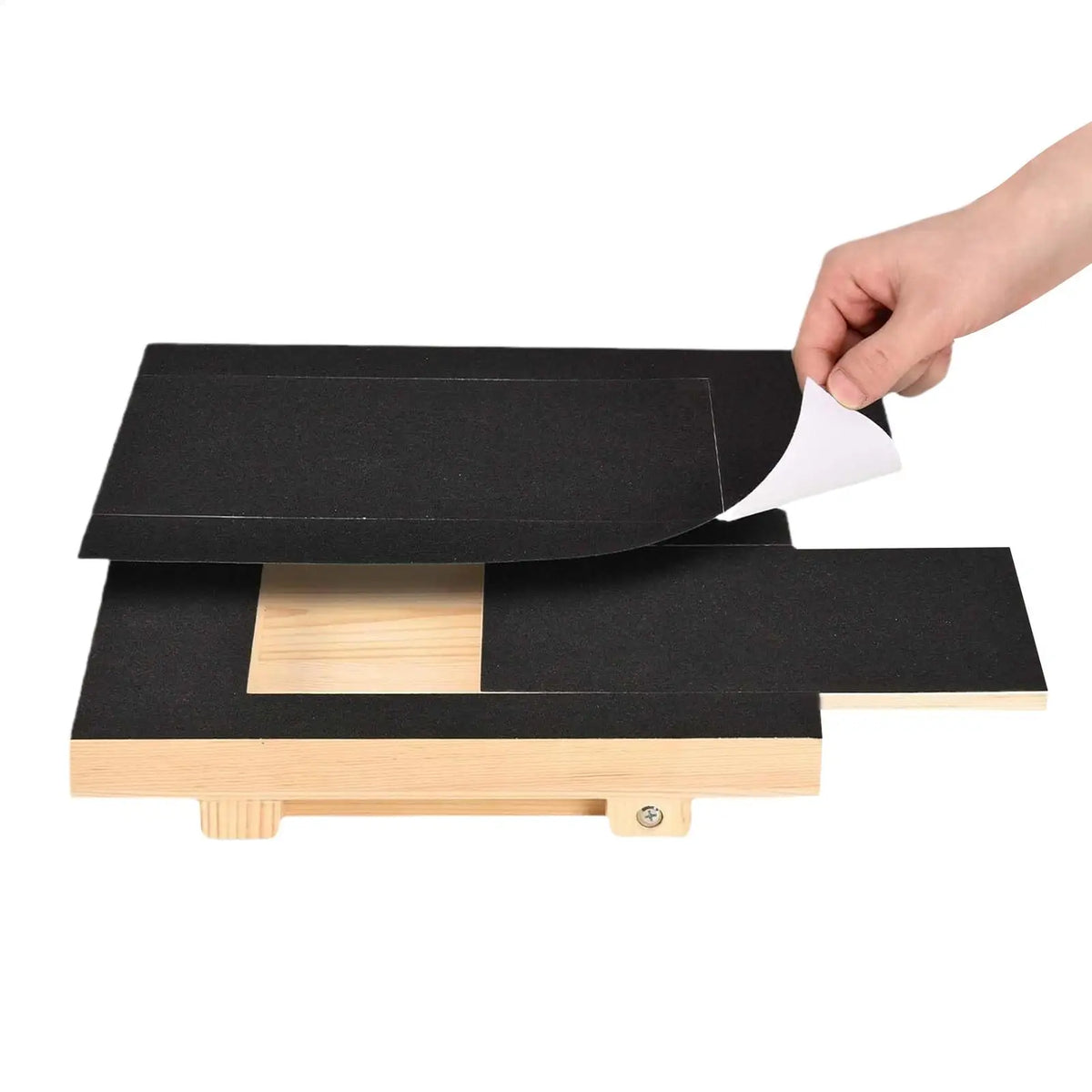 Dog Nail Scratch Board With Stand Wooden Pull-out Dog Scratching Post With Treat Box Pet Durable Dog Paw Repair Board For dog