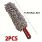 Car Wheel Brush, Auto Detailing Wash Brush Duster Exterior Scratch Free Universal for Cleaning Vehicle Truck SUV Van Tire Wheel
