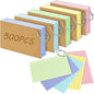 500 Pcs Color Index Cards 3x5-inch Ring Flash Cards Double-Sided Ruled Note Cards Grid-Ruled Study Cards Heavy-Duty Note Cards