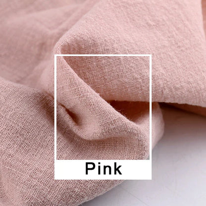 Bohemian Pregnancy Dress Side Split Ruffle Edge Vintage Comfortable Linen Dress Comfortable Linen Boho Style Baby Shower Dress
