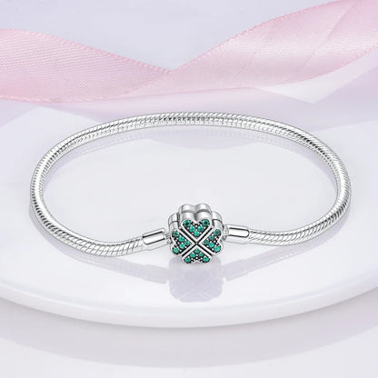 Bracelet Original 925 Sterling Silver Charm Bracelet 17-20CM Love Heart Pave Zirconia Bracelet for Women DIY Charm Jewelry Gifts