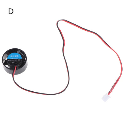 25.5x10mm 5V 9V 12V 24V Round Mini Cooling Fan for LED Lamps Computer Radiator
