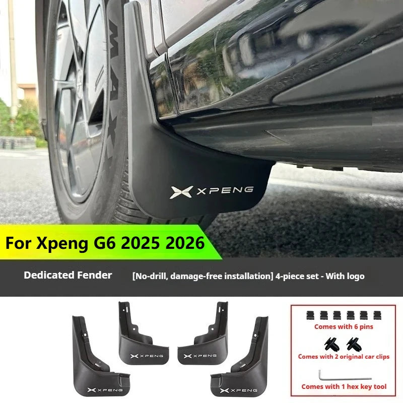 For Xpeng G6 Xiaopeng G6 2025 2026 Mud Flaps Splash Guards Exterior Modification Accessories