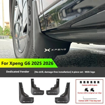 For Xpeng G6 Xiaopeng G6 2025 2026 Mud Flaps Splash Guards Exterior Modification Accessories