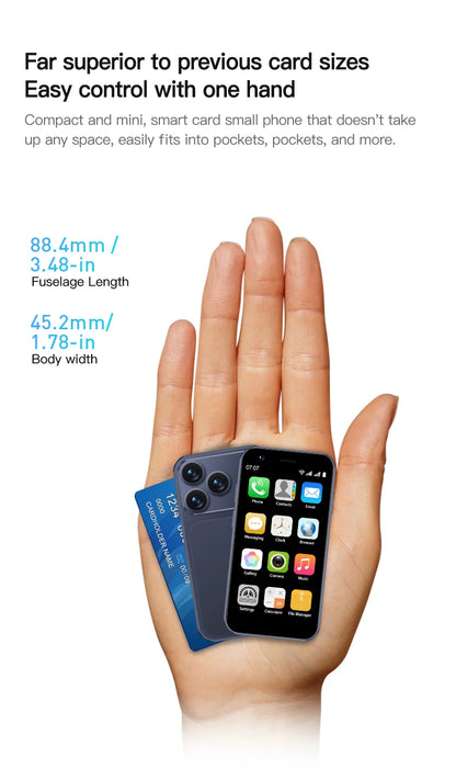 SERVO 18SE MINI Small Android Smartphone 3G WCDMA Dual SIM Card 2GB+16GB Play Store Wi-Fi Face Unlock 3.0 inch Mini Smart Phones
