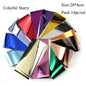16Pc Holographic Nail Foil Set Starry Transfer 20*4cm Sticker Laser Flowers Leopard Mix Design Decal DIY Nail Art Decoration