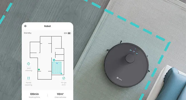 Lefant M1 LDS Robot Vacuum Cleaner with Multi Plane Mapping, 4000Pa Suction,Schedule, App/Alexa Control, for Pet Hair