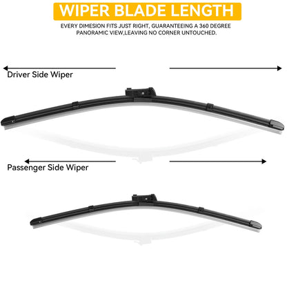 Erick's Wiper LHD Front Wiper Blades For Skoda Octavia A7 Typ5E MK3 2013 - 2019 Windshield Windscreen Window Brush 24"19"