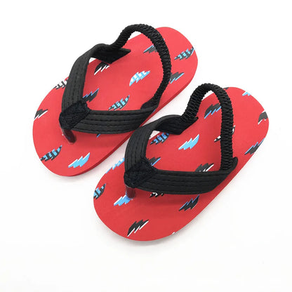Children Flip Flops Shoes Cartoon Summer EVA Soft Sole Indoor Bathing Anti Fall Girls and Boys Sandals Beach and Pool Slippers