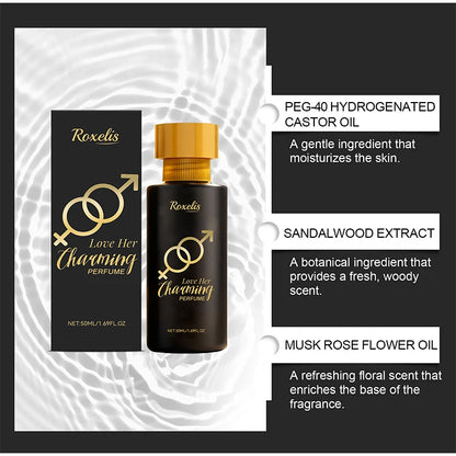 Pheromone Charming Perfume Spray of Man to Attract Woman,Seductive Sandalwood Musk Rose Fragrance Mist,Flirting Dating Scent