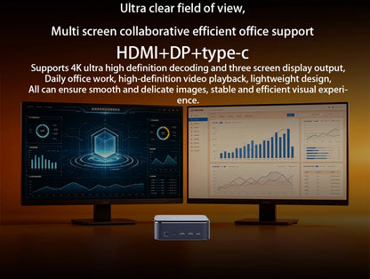 Mini PC SOYO M5 Mini AMD Ryzen 3 4300U LPDDR4 16GB RAM 512GB ROM Wifi 5 BT5.0 Windows 11 Pro Desktop Computer