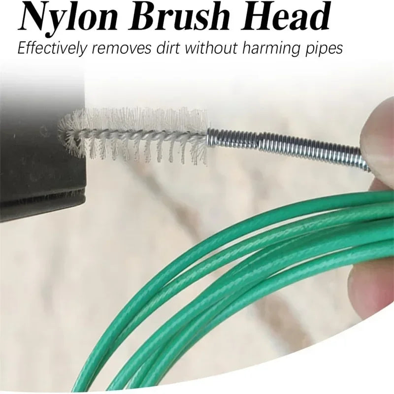 3m/5m Car Drain Dredge Cleaning Scrub Brush Auto Sunroof Long Hoses Detailing Cleaning Tool Spiral Cleaning Brush Drain Cleaner