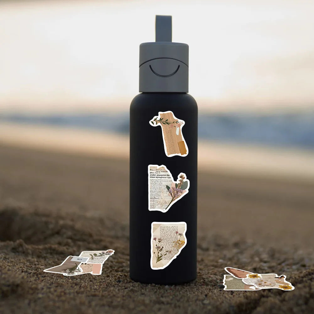 10/25/50pcs Aesthetic Vintage Diary Graffiti Stickers for DIY Scrapbooking Suitcase Water Bottle Phone Guitar Laptop