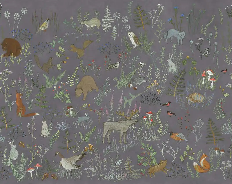 custom Animal floral American wallpaper for children's room Nordic boys and girls bedroom warm Milu deer wall paper wall cloth