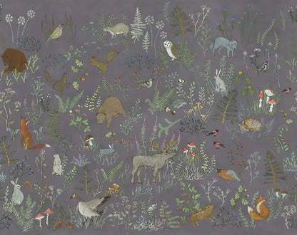 custom Animal floral American wallpaper for children's room Nordic boys and girls bedroom warm Milu deer wall paper wall cloth