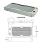 PC Water Cooling Radiator Aluminum For CPU GPU RAM Heatsink Exchanger Fan Cooler 60/80/90/120/240/360mm Black/White
