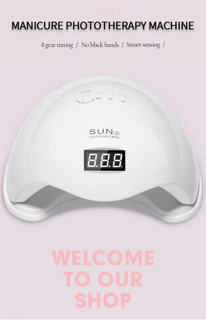 Nail Dryer Gel Nail Polish Curing LED UV Light With 4 Timers Automatic Sensor LCD Display Professional Nail Art Tools Accessorie