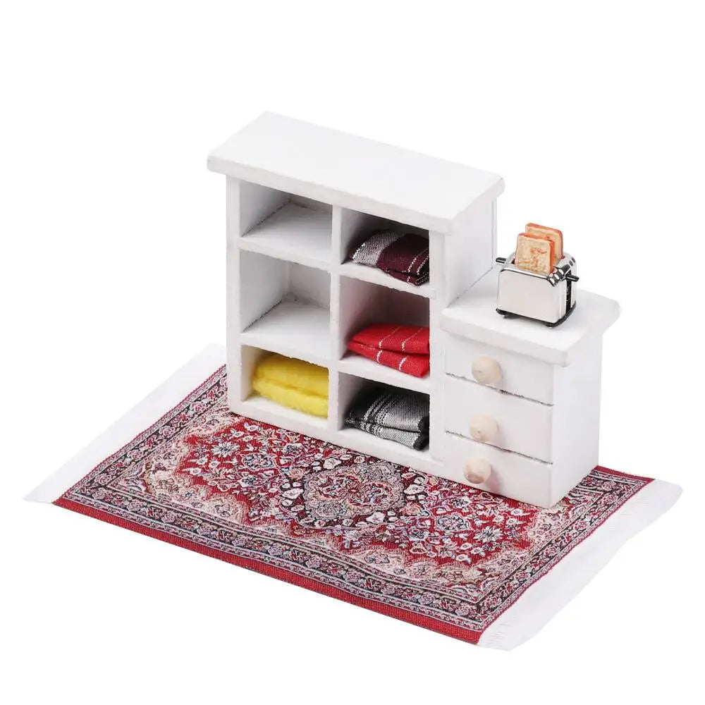 Turkish Style Miniature Weaving Rug Playing House Floor Coverings Dollhouse Carpet  1:12 Scale Doll Accessories