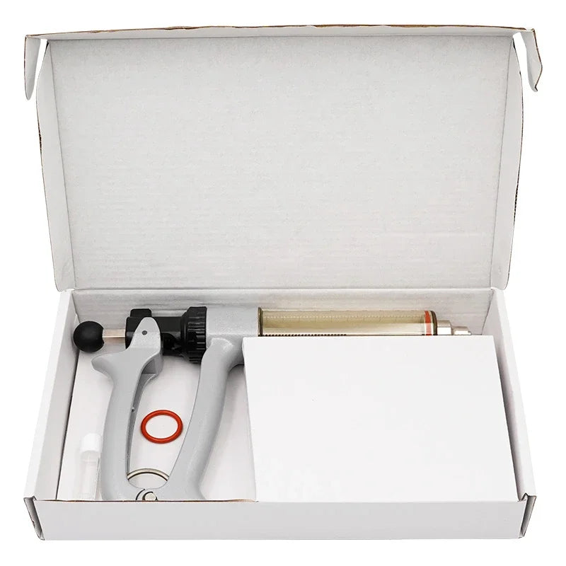 25/50ml Semi-Automatic Veterinary Continuous Syringe Animal Injection Adjustable Vaccine Syringe for Livestock Cattle Sheep