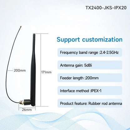CDEBYTE E01C Series nRF24L01+ 2.4GHz Si24R1 RF Wireless Transfer SPI Module 100mW 20dBm 2.5km Long Range PA+LNA With Antenna