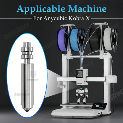 Upgrade Anycubic Kobra X Hotend Durability Bimetallic Nozzle For Anycubic Kobra X 0.2/0.4/0.6/0.8mm 3D Printers Accessories